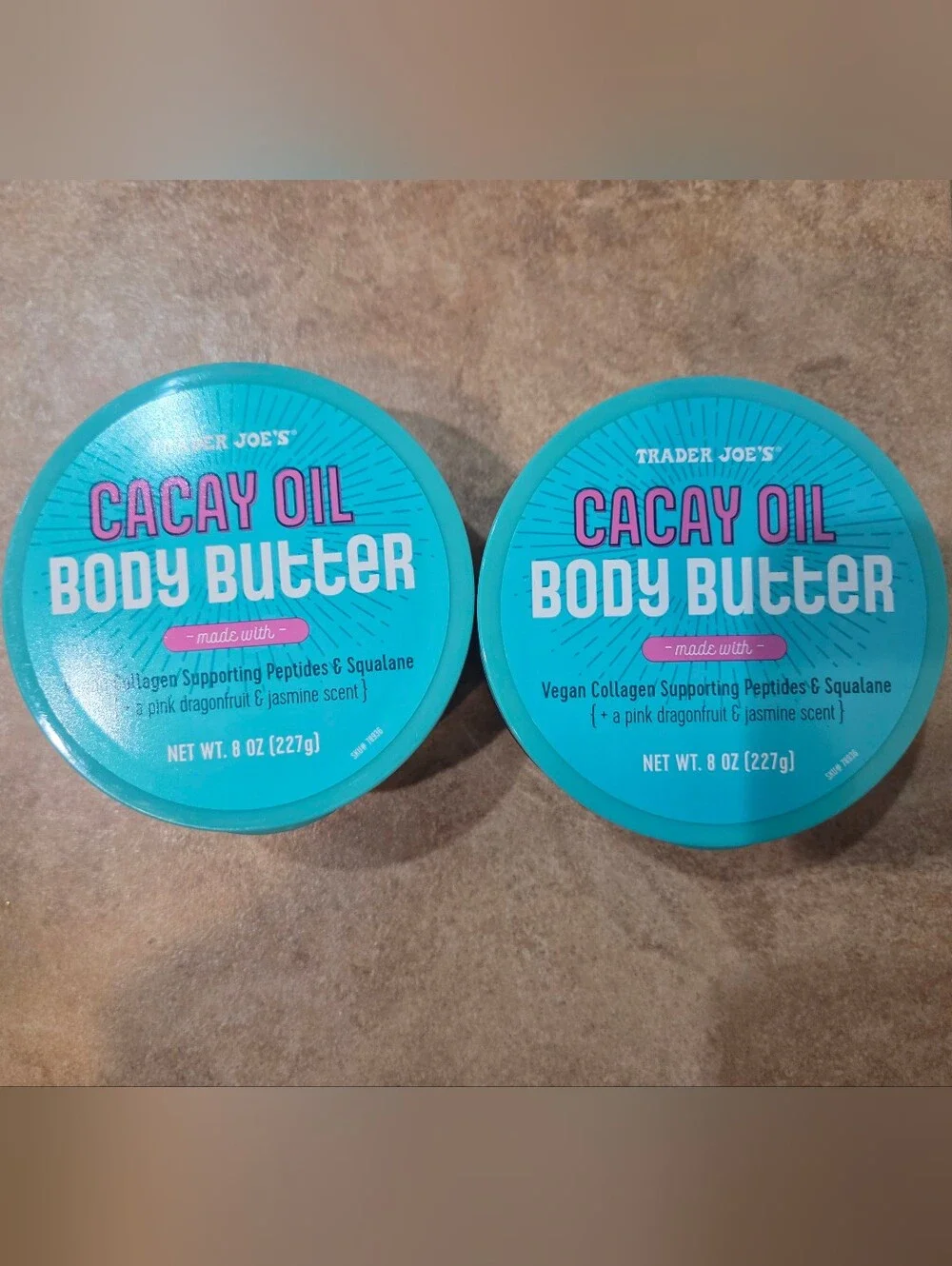 2x Brand New in Packaging Trader Joe’s Cacay Oil Body Butter Dragonfruit Jasmine